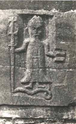Image of Carving of St Patrick at Patrickswell Co Limerick taken from Ask about Ireland website.